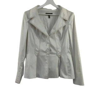 ESCADA vintage ivory fit and flare 70's vibe blazer jacket